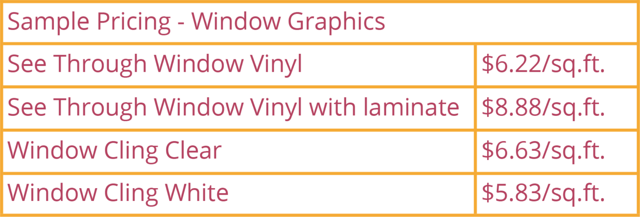 Window Graphics | Arizona Sales and Marketing